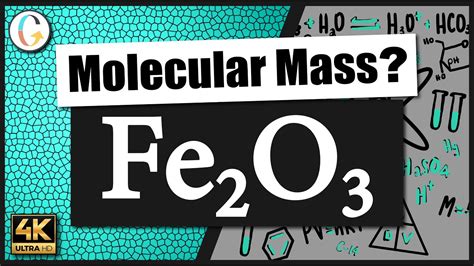 its chemical formula. . Mass of fe2o3